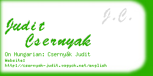 judit csernyak business card