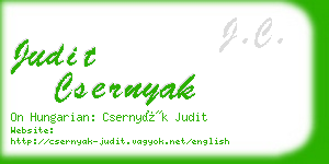 judit csernyak business card